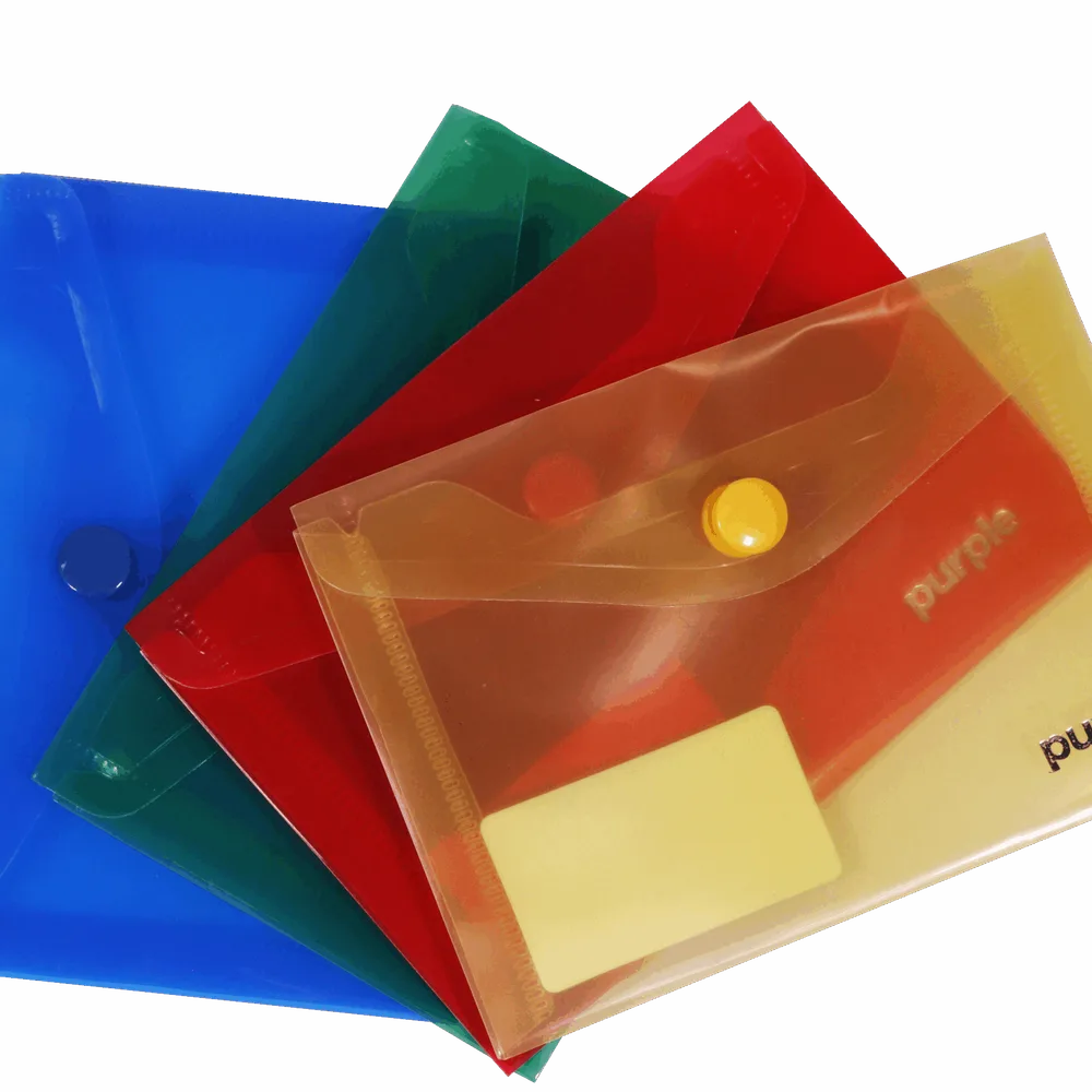 Pochette à bouton PP Translucide A7 COLORPROTECT