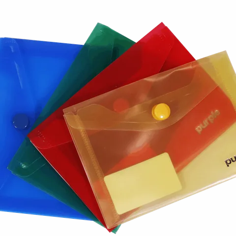 Pochette à bouton PP Translucide A7 COLORPROTECT