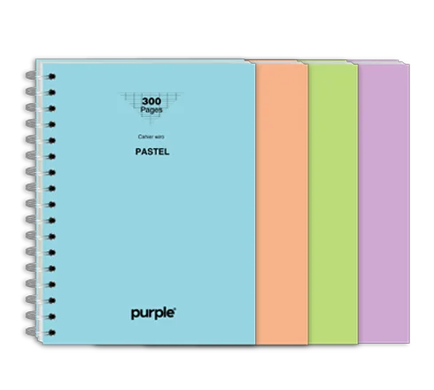 Cahier Wire-O A4 NEU PASTEL 200 Pages