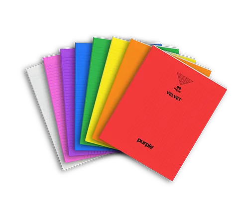 Cahier Piqué A4 en PP VELVET 96 Pages