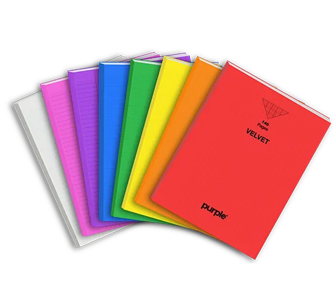 Cahier Piqué 24x32 en PP VELVET 140 Pages