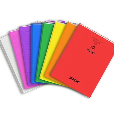 Cahier Piqué 24x32 en PP VELVET 140 Pages