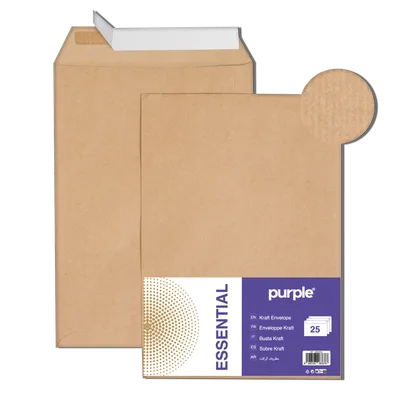Paquet de 25 Pochettes Kraft 176*250mm
