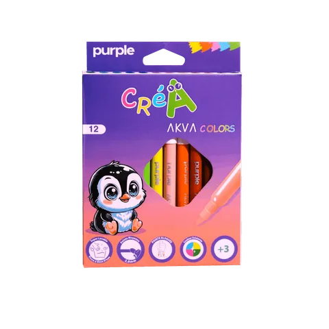 ETUI DE 12 feutres couleur AKVA COLRORS CREA