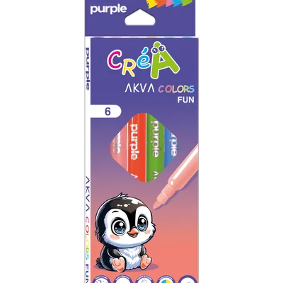 ETUI DE 6 feutres couleur AKVA COLRORS FUN CREA