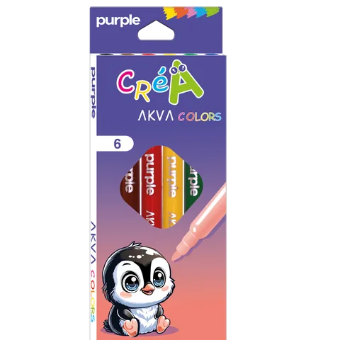 ETUI DE 6 feutres couleur AKVA COLRORS CREA