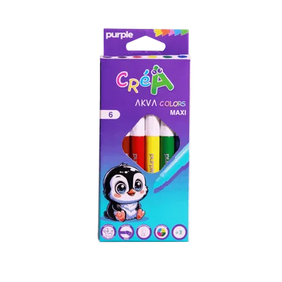 ETUI DE 6 feutres couleur AKVA COLRORS MAXI CREA