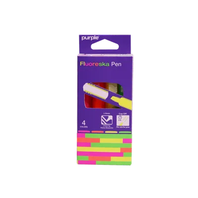 Etui 4 Surligneur Pen fluoreska