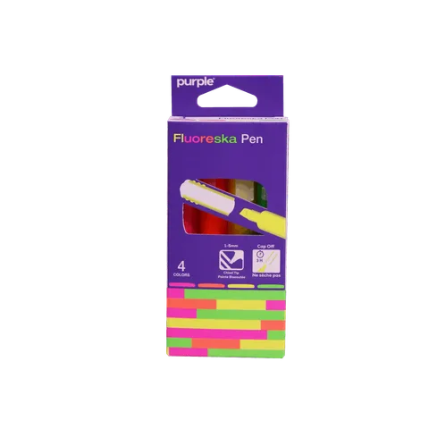 Etui 4 Surligneur Pen fluoreska