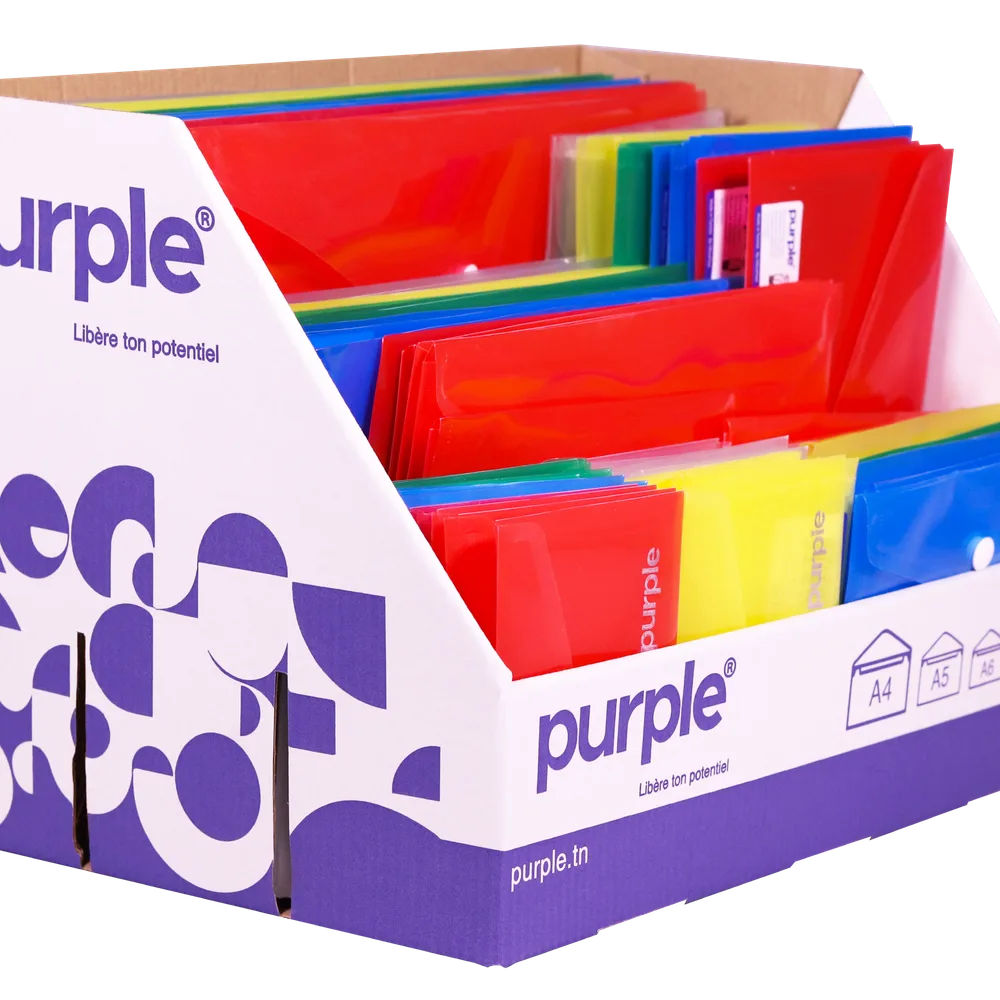 Présentoir Pochette à Bouton Multi formats