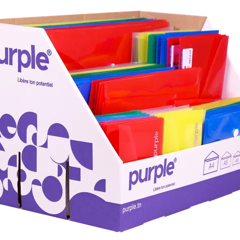 Présentoir Pochette à Bouton Multi formats