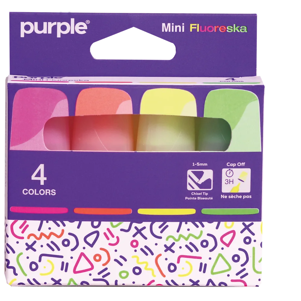 Etui 4 Surligneur mini Fluoreska