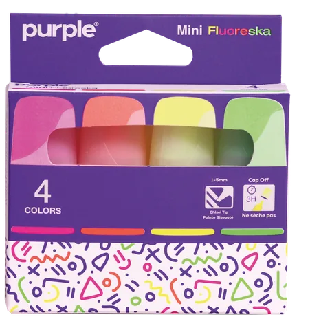 Etui 4 Surligneur mini Fluoreska
