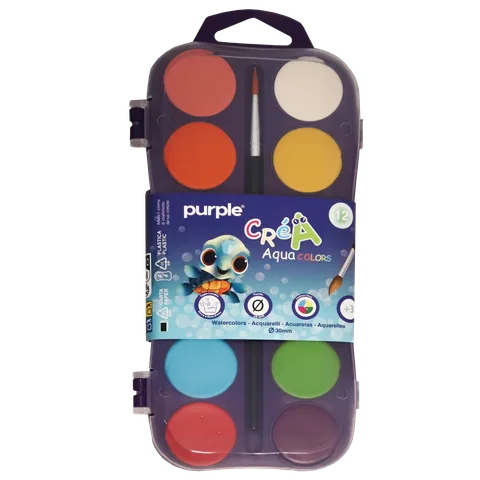 Aquarelle Scolaire 12 Aqua colors