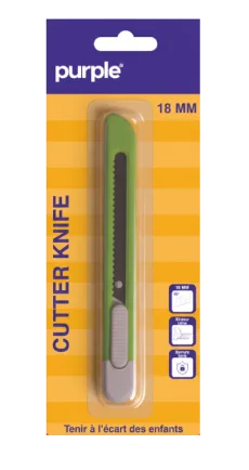 Blister Cutteur Flat Couleurs 9mm