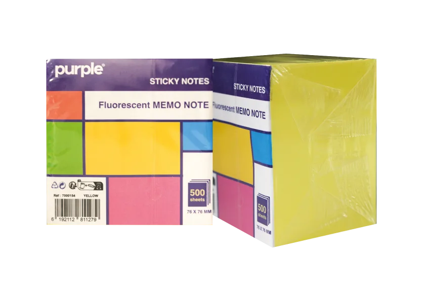 Sticky Note 500 Memo Note Fluorescent Jaune