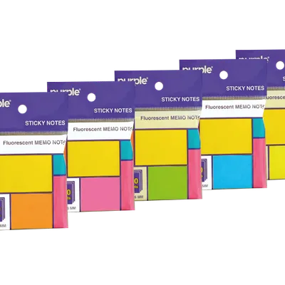 Sticky Note 100 feuilles 37,5*51mm Memo Note Fluorescent