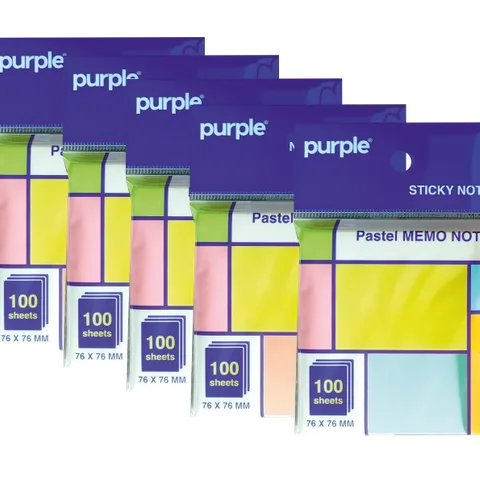 Sticky Note 100 feuilles 37,5*51mm Memo Note Pastel