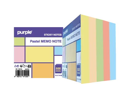 Sticky Note 500 Memo Note Pastel 76*76mm Assorties