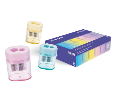 Boite 24 Tailles Crayons Plastique 2 Trou PRISM