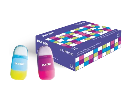 Boite 12 Tailles Crayons avec Gomme 1 Trou ELIPSOID