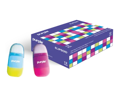 Boite 12 Tailles Crayons avec Gomme 1 Trou ELIPSOID