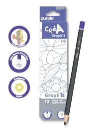 Boite 12 Crayon Noir HB Créa Graph'it