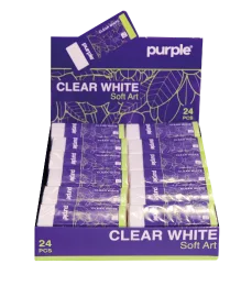 Box 20 Gommes Soft Art Clear White