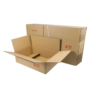 Caisse américaine double ondulation Kraft A11 600x400x200mm