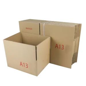Caisse américaine double ondulation Kraft A13 400x300x200mm