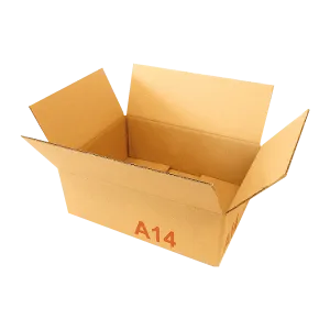 Caisse américaine double ondulation Kraft A14 400x300x150mm