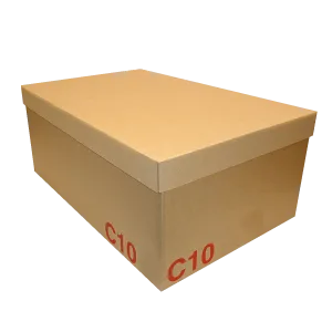 Demi Caisse C10 Double Ondulation 600*400*250mm + Couvercle