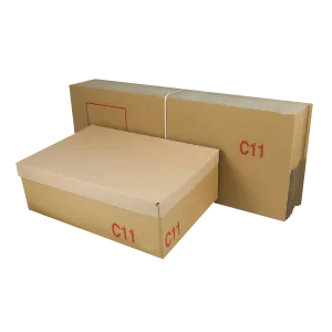 Demi Caisse C11 Double Ondulation 600*400*200mm + Couvercle