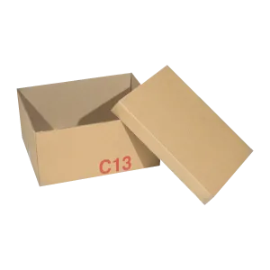Demi Caisse C13 Double Ondulation 400*300*200mm + Couvercle
