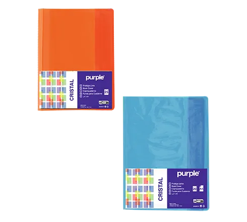 Protège-cahier en PVC Cristal A4
