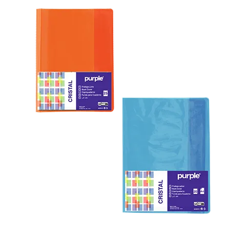 Protège-cahier en PVC Cristal A4