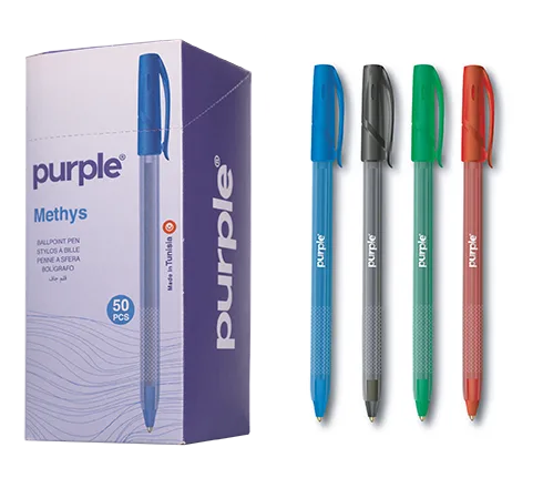Boite 50 Stylos à Bille Pointe 1,0 mm METHYS