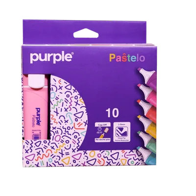 Boite 10 Surligneur PASTELO