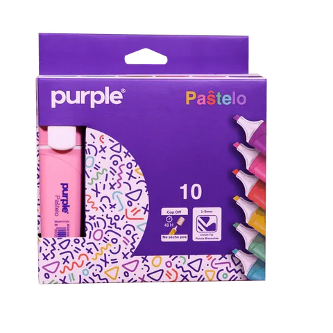 Boite 10 Surligneur PASTELO