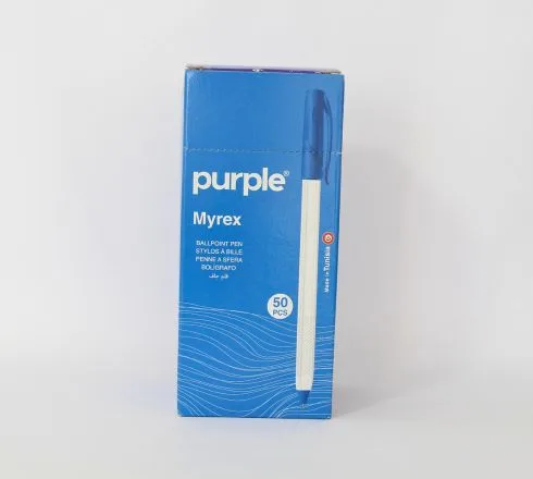 Boite 50 Stylos à Bille Pointe 0,7 mm MYREX — photo 2