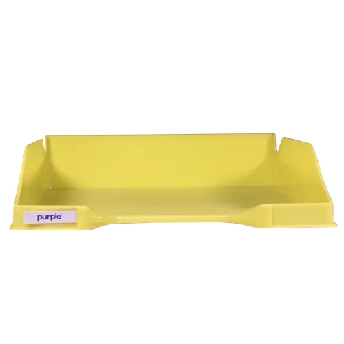 Corbeille à courrier PASTEL — Jaune Pastel