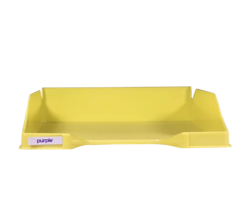 Corbeille à courrier PASTEL — Jaune Pastel