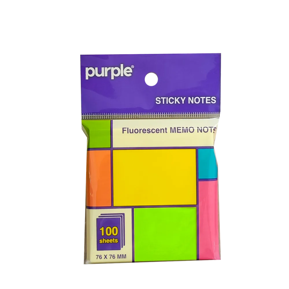 Sticky Note 100 feuilles 76*76mm Memo Note Fluorescent — photo 2