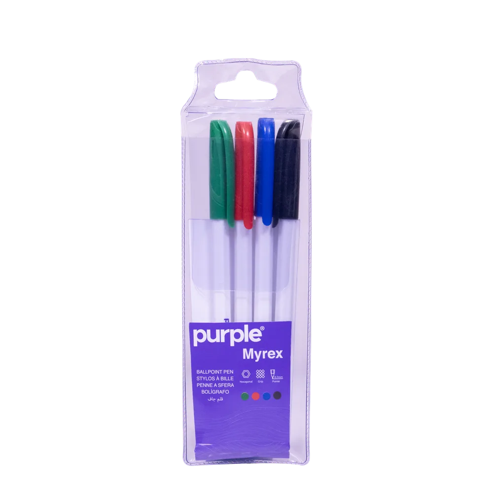 Pochette 4 Stylos Scribe 1,0 mm