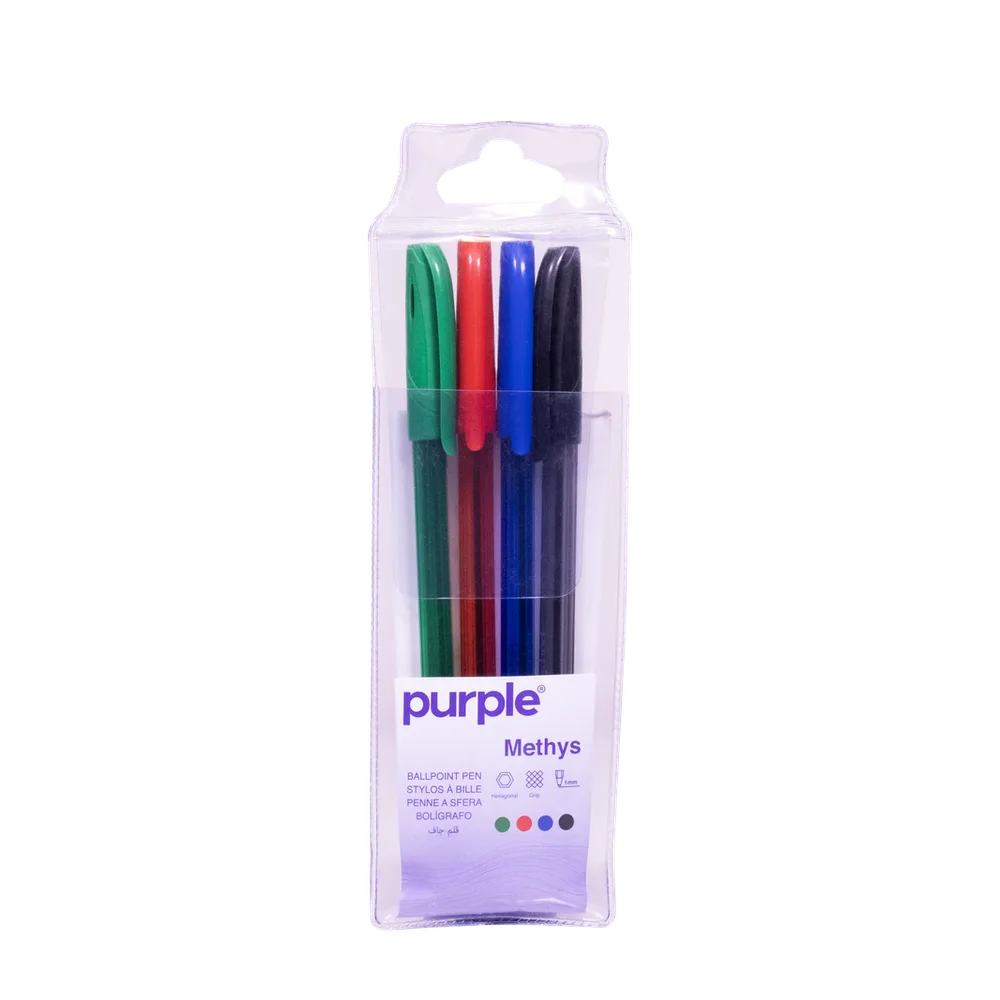 Pochette 4 Stylos Methys 1,0 mm