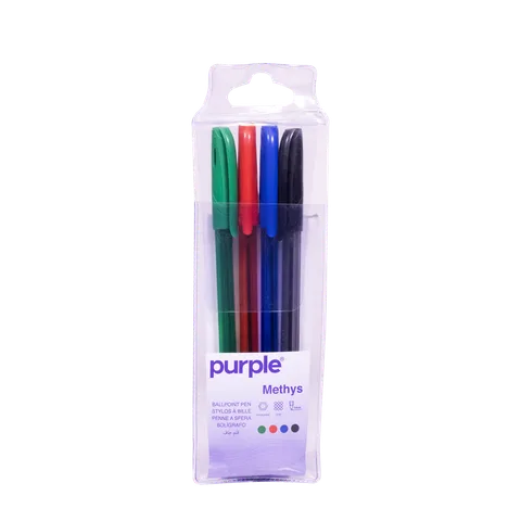 Pochette 4 Stylos Methys 1,0 mm