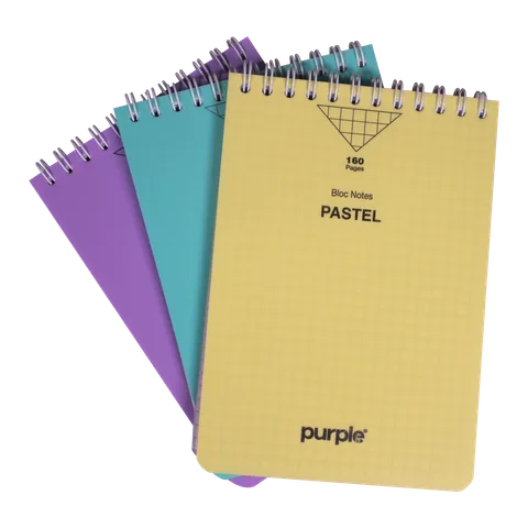 Bloc Note Wiro 160 Pages A6 PASTEL