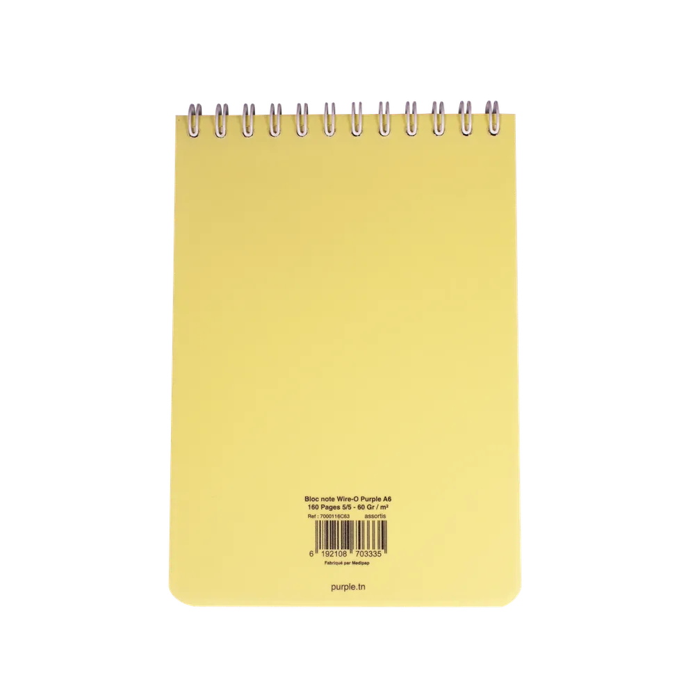 Bloc Note Wiro 160 Pages A6 PASTEL — photo 3