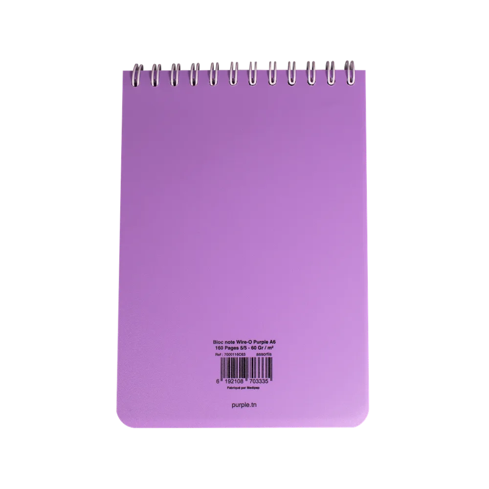 Bloc Note Wiro 160 Pages A6 PASTEL — photo 5