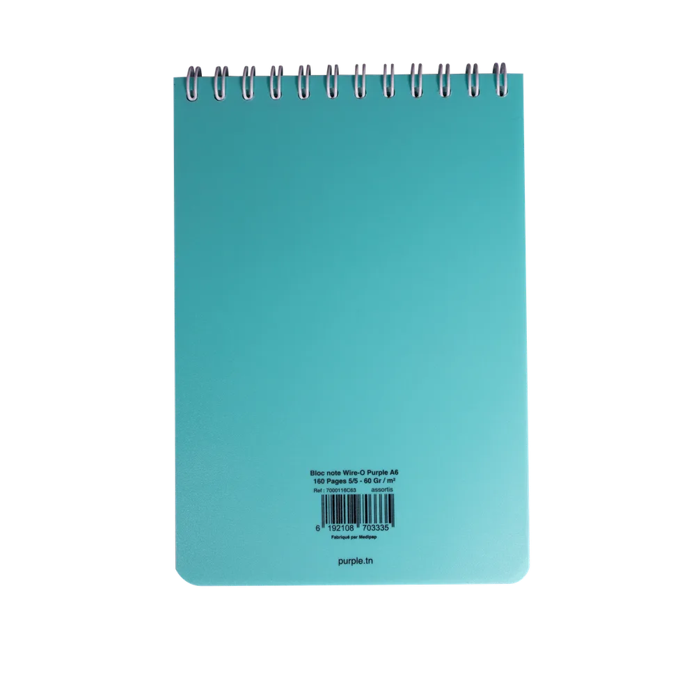 Bloc Note Wiro 160 Pages A6 PASTEL — photo 6